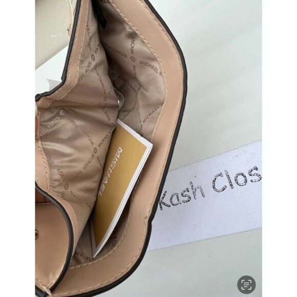 Michael Kors wallet carmen medium flap leather wallet buff multi - Picture 4 of 5